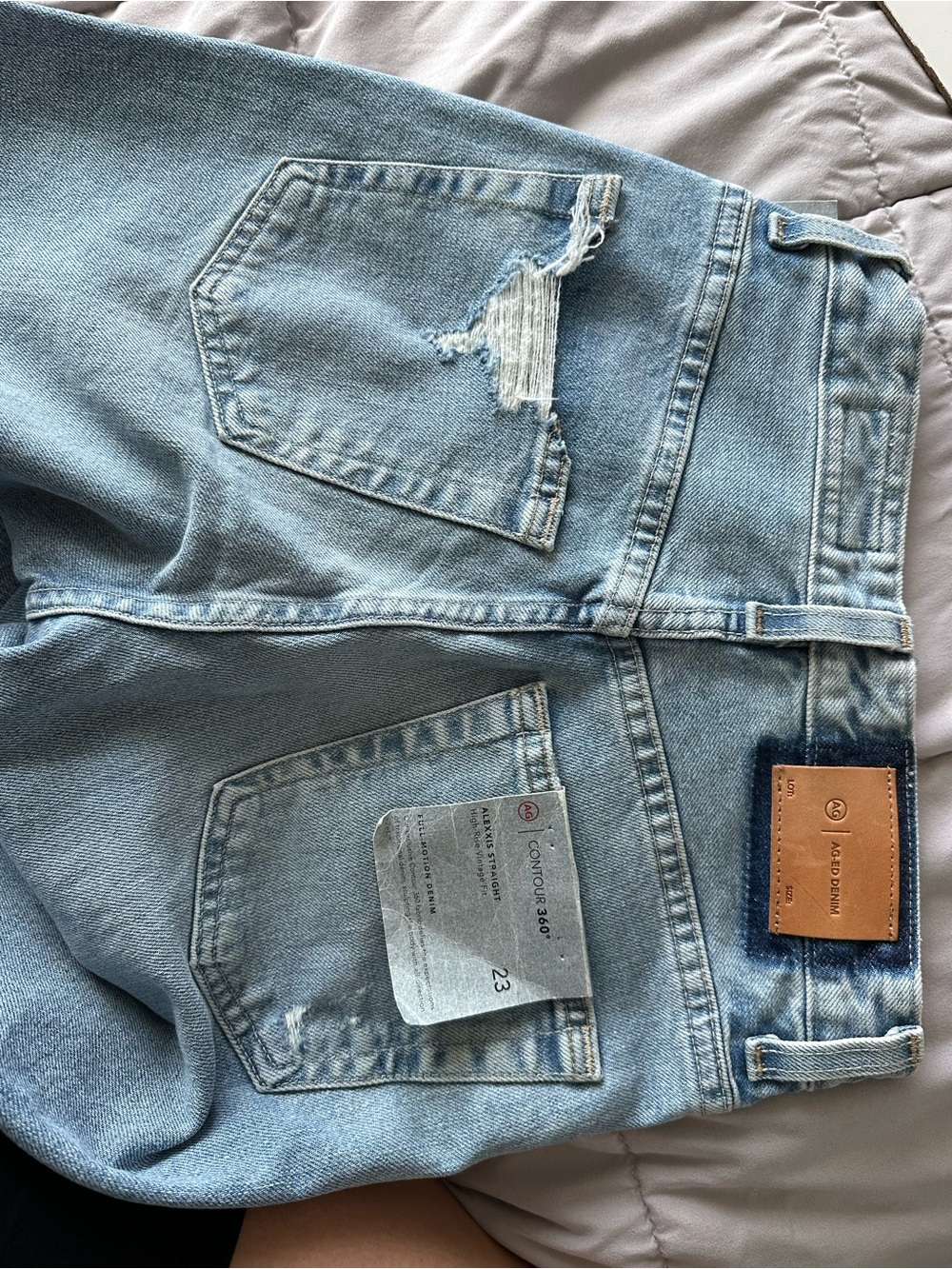 Ag Adriano Goldschmied Light Blue Relaxed Fit Jeans